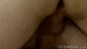 Bearded Wolf Hudson licks my ass before proceeding to anal intercourse