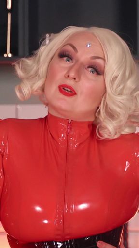 Financial domination latex video