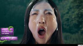 Anime Cosplay Alien Battle - Japanese Girl Emiri Momota Vored in 3d Hentai Fight