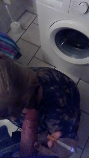 She Smokes in the Bathroom and Is Then Allowed to Blow