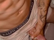 Fitness Model stroking dick before tinder date