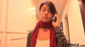 FEMINGE 4K - Blonde Thief Compels The Hot Student