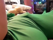 Disabled Gay in Tight Spandex Body Suit Cums