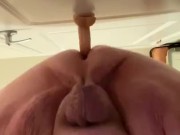 Superchub rides dildo