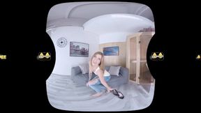 Barbara Sweet puts on pee drenched denims in this vr porno