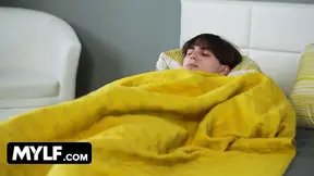 Curvy big-titted stepmom seduces her inscened stepson and pounds him hardcore