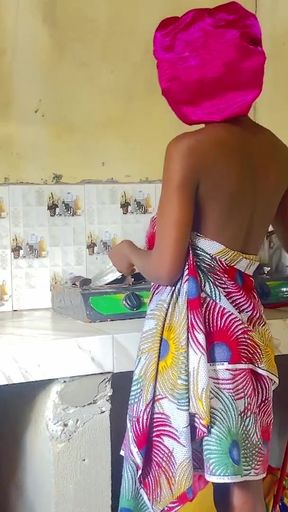 Powerful moment from &quot;I FUCK MY HOUSE HELP IN THE KITCHEN WHILE SHE WAS TRYING TO COCK BECAUSE MY WIFE IS NOT AROUND&quot;