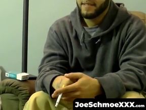 JoeSchmoeXXX.com - Hairy ebony homosexual gets sucked while masturbating