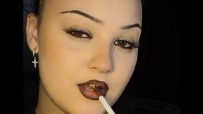 Relaxing Sobranie Slim Smoking