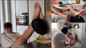 Domestic servant at my service (Feet, Ponyplay, Humiliation, Flip flops)