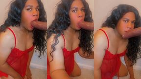 red lingerie... red flags... red lips