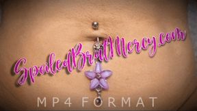 Pink and Purple Dangle Belly Rings (HD) MP4