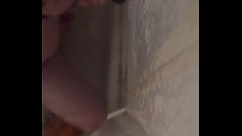 Young guy uses 8&rdquo_ dildo in the shower