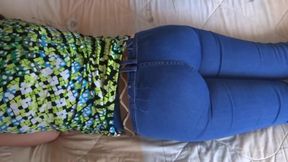 Jeans on and Jeans Down, Big Ass, 59 Year Old Mature Showing off Compilation