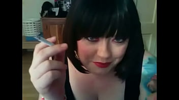 BBW British Domme Tina Snua Smoking A Filterless Cigarette