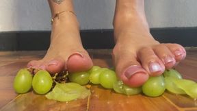 stomping on grapes for you to eat, slave