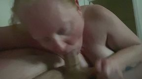 "Obedient Redhead Worships Cock with Sloppy, Deep Throat Passion"