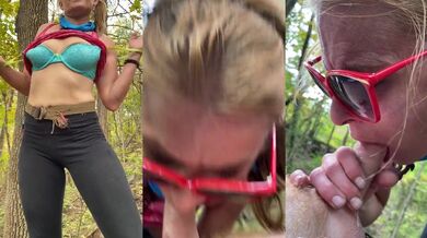 Ozarks boy gets a thick blowjob in the wild