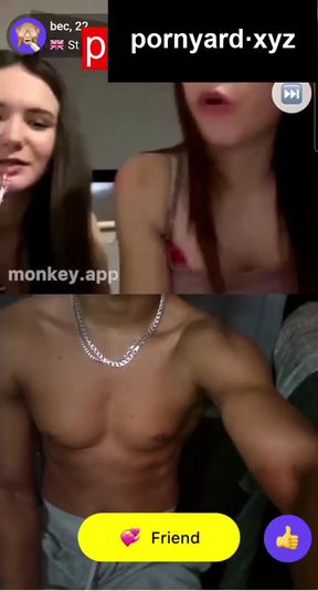 Teen Webcam Reaction Amateur