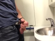 Jerking off in a train