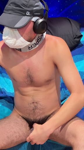 Jerking Off To Musky Piss Smells in Jockstrap