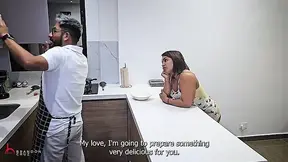 Cuckold husband oblivious to Latina EXPERIENCED ONE's BBC fuck