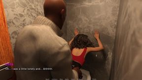 My Hotwife - Gameplay - Roleplay - Let's Dance - Hotwife Fucks in Public Toilet Filmed by Husband