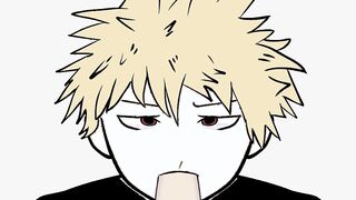 Katsuki Bakugo having joy with Izuku