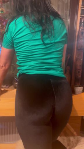 Ass Slaps &amp; Cameltoe Play on the Bench
