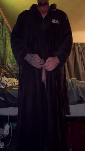 Let's see what's hiding under the gown.