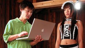 ”Cute looking Asian lady Mahiru getting drilled”