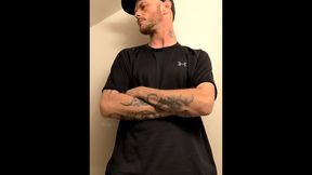 Magnificent dude jacking BWC in the mirror