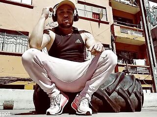 Jackal of the Insurgentes bars CDMX doing homo porn like a obedient faggot slut with a chastity cage on his tiny dick