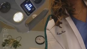 6 min POV Hygienist Luna performs your 5 month cleaning and she notices you really like my nitrile gloves, as I perform the oral exam you start to suck on my gloves and I get turn on and so being cavity free I let you suck on my tittiess, but prior a