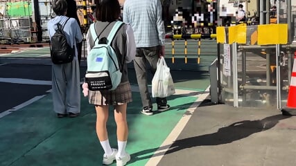 Stalking A lively girl with the scent of the tropics, who plays around energetically, moving her small arms and legs with great energy and not caring about flashing her panties, is still young but has learned to wear makeup and her skirt is starting to ge