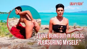 Ersties - Lou H Finds A Spot on an Island To Masturbate Till She Squirts