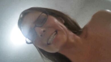 Cowgirl riding the huge cock moaning real orgasm