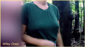 Random dude requests wife's public titty flash &mdash;  wifey complies