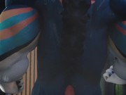 Close call, Geordie muscle and cock growth animation