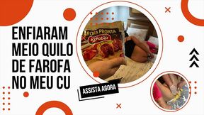 enchi meu cu com meio quilo de farofa apimentada - dois amigos arrombaram meu rabo e encheram meu cu com uma mistura quente, fiquei tao ardida e esfolada que precisei lavar o cu com leite. gost
