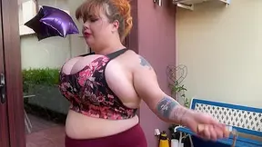 Roxanne Big Tits Jumping Rope