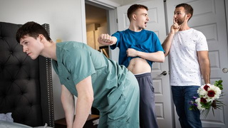 Tanner Hall and his bf engage in a hot threesome with healthcare worker