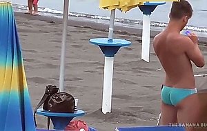 Candid euro beach speedos bulges