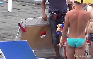 Candid euro beach speedos bulges
