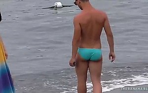 Candid euro beach speedos bulges