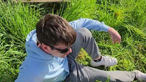 Gay Boys Fuck Bareback by the Hunting Stand