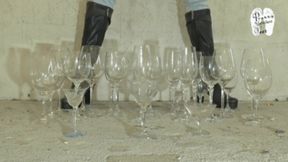 Drinking Glasses under heeled Boots 3 floor view