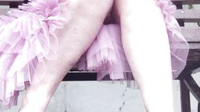 Look under Esmeralda's skirt... Could there be a wild cat hiding there?