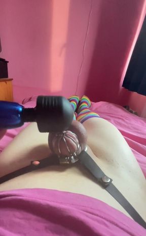 After Not Cumming for Four Days, This Is Probably My Biggest Ever Cumshot While I Was Using My Clitty Vibrator