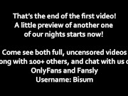 Two nights of homemade bi MMF threesomes, frotting, double penetration, cocksharing and more